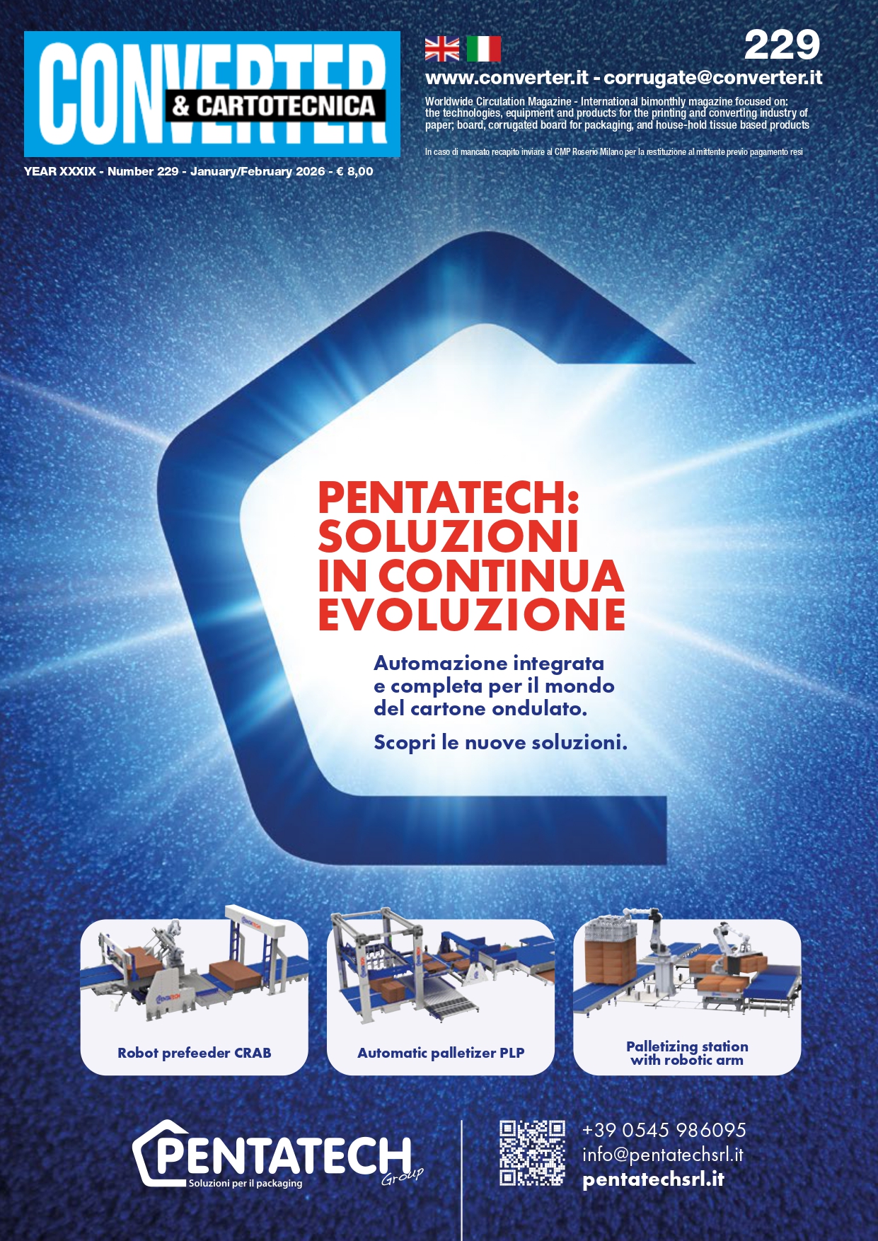 Copertina Pentatech per rivista Converter